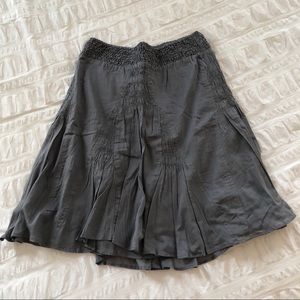 Gray Cotton Skirt